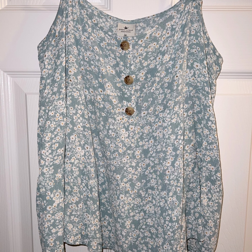 Boutique Floral Flowy Tank Too